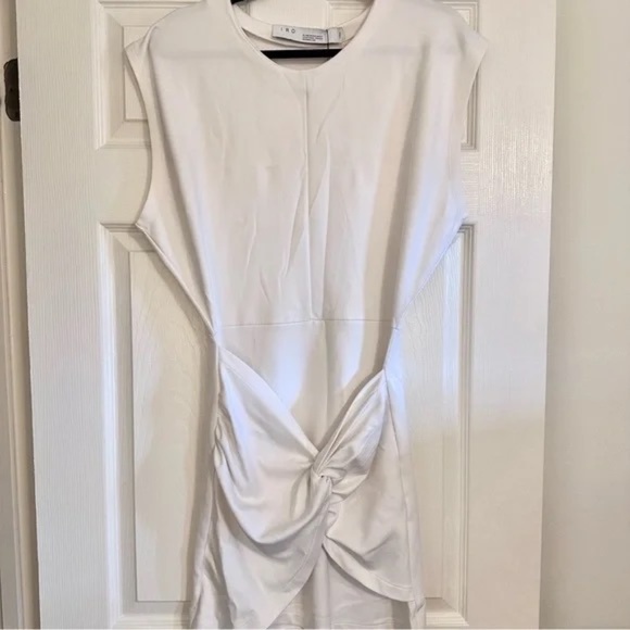 IRO Pearls white mini dress NWT SZ L - Picture 5 of 11